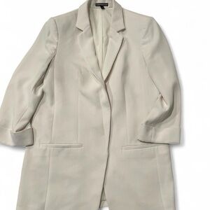 Size S l Express Cream White 3/4 Sleeve Blazer